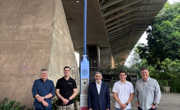 Governo do Estado amplia sistema de videomonitoramento com instalação de totem inteligente na Ponte Estaiada (Foto: Divulgação)