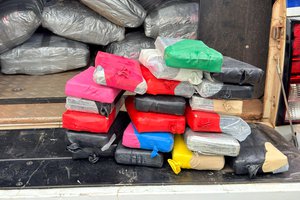 SSP-PI participa de apreensão de meia tonelada de entorpecentes, em Caxias, com apoio de cães farejadores (Foto: Divulgação)