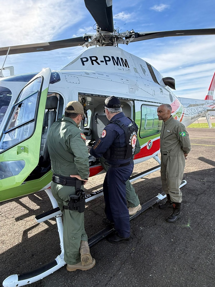 SSP-PI participa de intercâmbio técnico em Santa Catarina para fortalecer operações aéreas