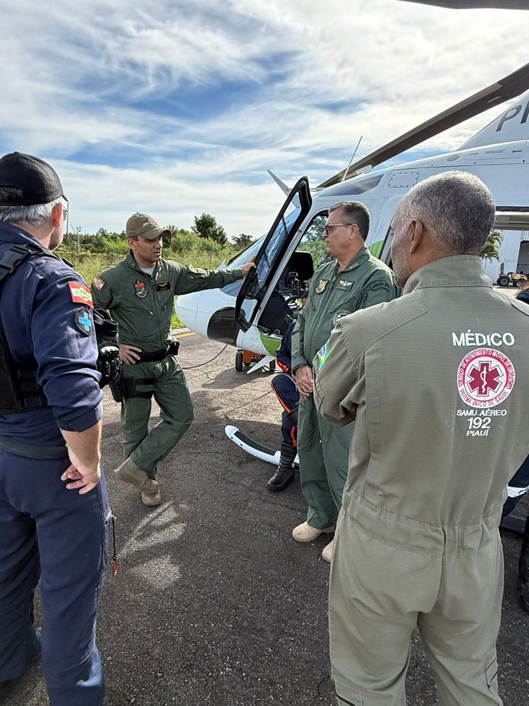 SSP-PI participa de intercâmbio técnico em Santa Catarina para fortalecer operações aéreas
