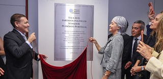 Ministro Kassio Nunes Marques inaugura Sala dos Partidos Políticos Petrônio Portella. Foto: Antonio Augusto/Secom/TSE