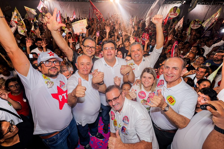 Com delegado Charles e Dr. Vinicius, Rafael destaca segurança e saúde como prioridades.