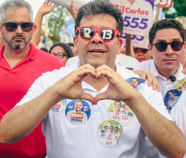 Rafael Fonteles chega a 71% dos votos válidos e abre 47 pontos de vantagem, aponta AtlasIntel